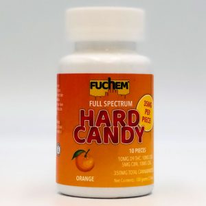 Fuchem Full Spectrum D9 THC CBD CBN CBG Hard Candy Orange