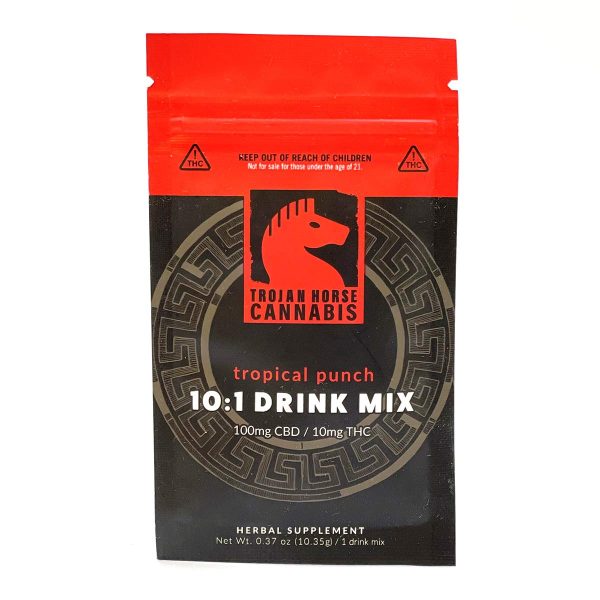 Delta 9 Pro Trojan Horse Cannabis Tropical Punch 10 1 Drink Mix CBD THC